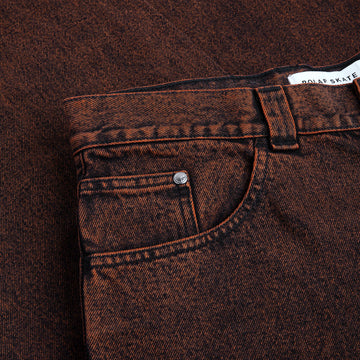 Polar x Ebou Badalona Big Boy Jeans - Orange Black