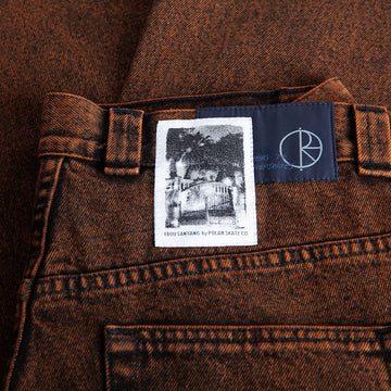 Polar x Ebou Badalona Big Boy Jeans - Orange Black