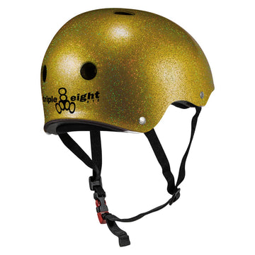 Triple Eight Certified Sweatsaver Helmet - Gold Glitter