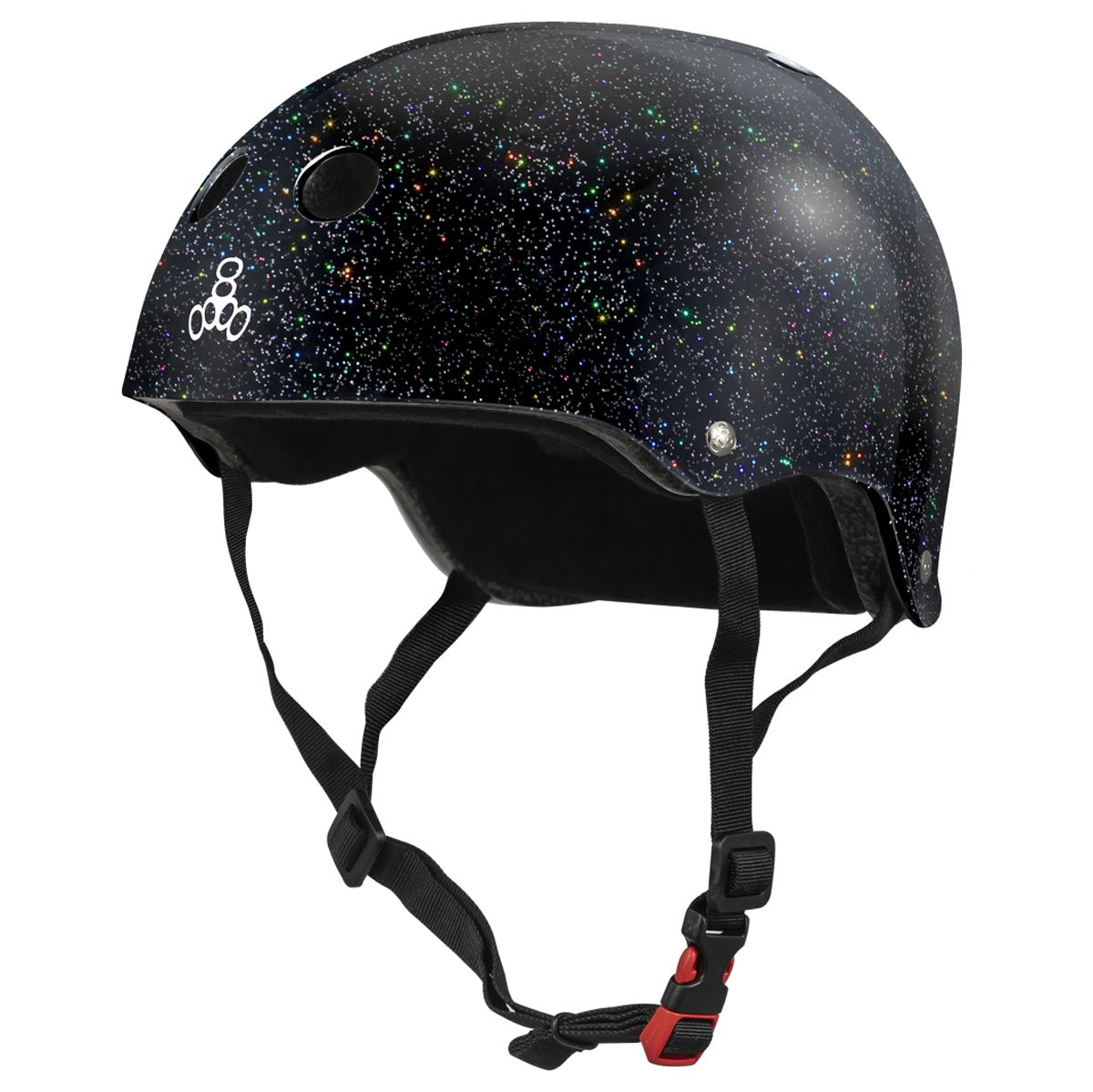 Triple Eight Certified Sweatsaver Helmet - Black Glitter image 1