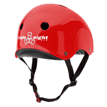 Triple Eight Certified Sweatsaver Helmet - Blood Red Glossy
