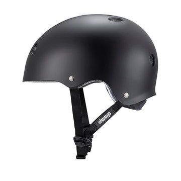 Triple Eight Deep Cover Helmet - Black Matte