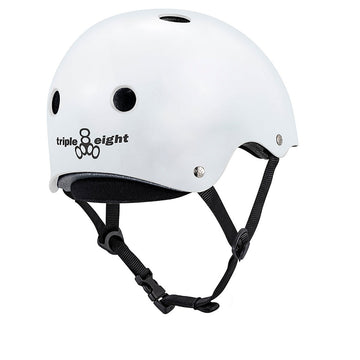 Triple Eight Deep Cover Helmet - White Glossy