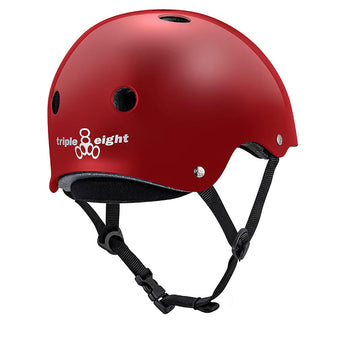 Triple Eight Deep Cover Helmet - Scarlet Red Glossy