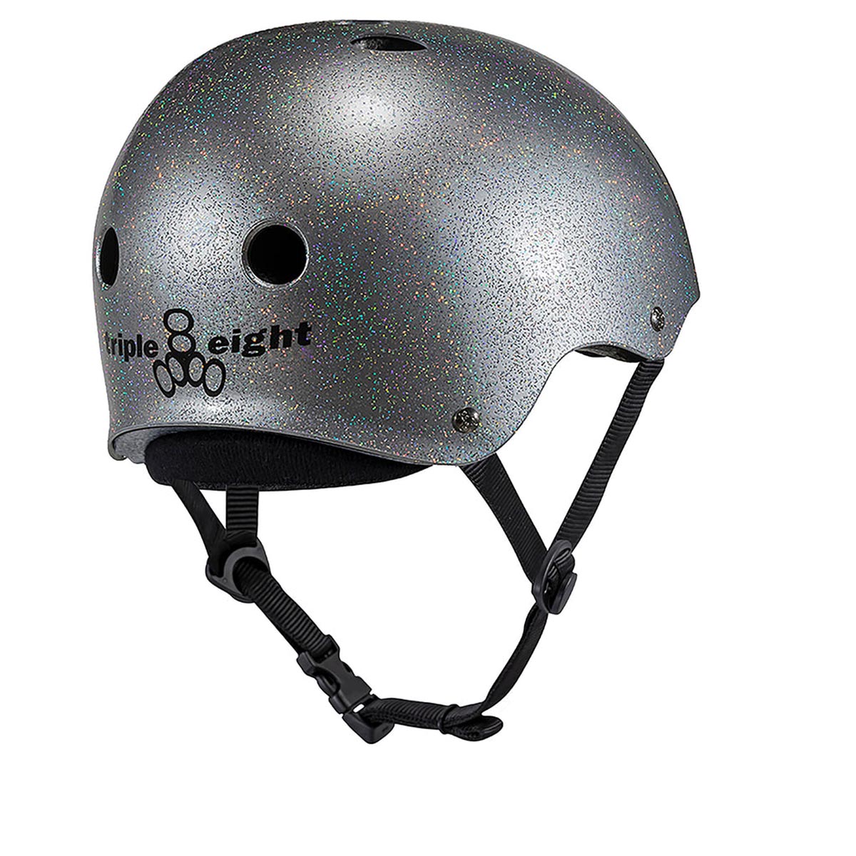 Triple Eight Deep Cover Helmet - Silver Glitter image 2