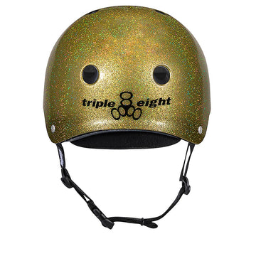 Triple Eight Deep Cover Helmet - Gold Glitter
