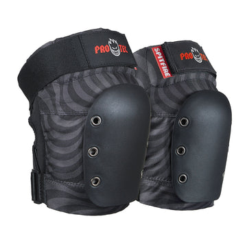Pro-Tec x Spitfire Street Adult 3 Pack Open Back Set Of Pads - Black Swirl