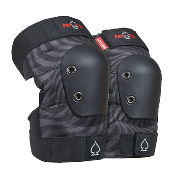 Pro-Tec x Spitfire Street Adult 3 Pack Open Back Set Of Pads - Black Swirl