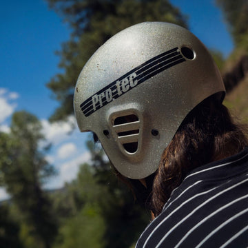 Pro-Tec Full Cut Certified Helmet - Silver Glitter