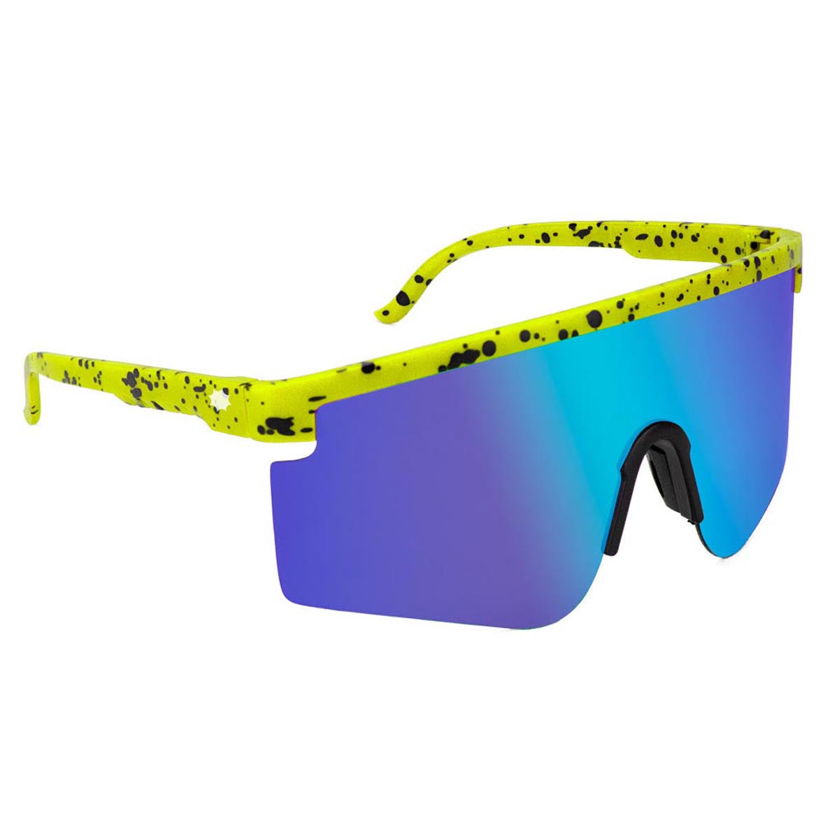 Glassy Mojave Polarized Sunglasses - Lime/Blue Mirror image 1