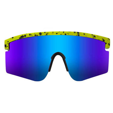 Glassy Mojave Polarized Sunglasses - Lime/Blue Mirror