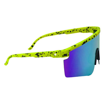 Glassy Mojave Polarized Sunglasses - Lime/Blue Mirror