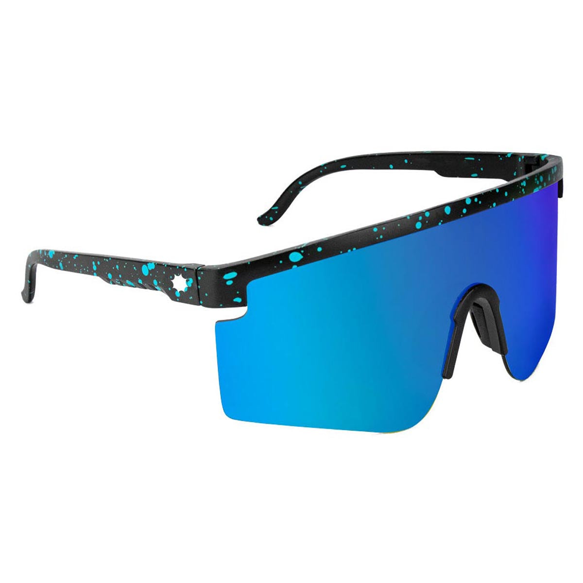 Glassy Mojave Polarized Sunglasses - Black/Blue Mirror image 1