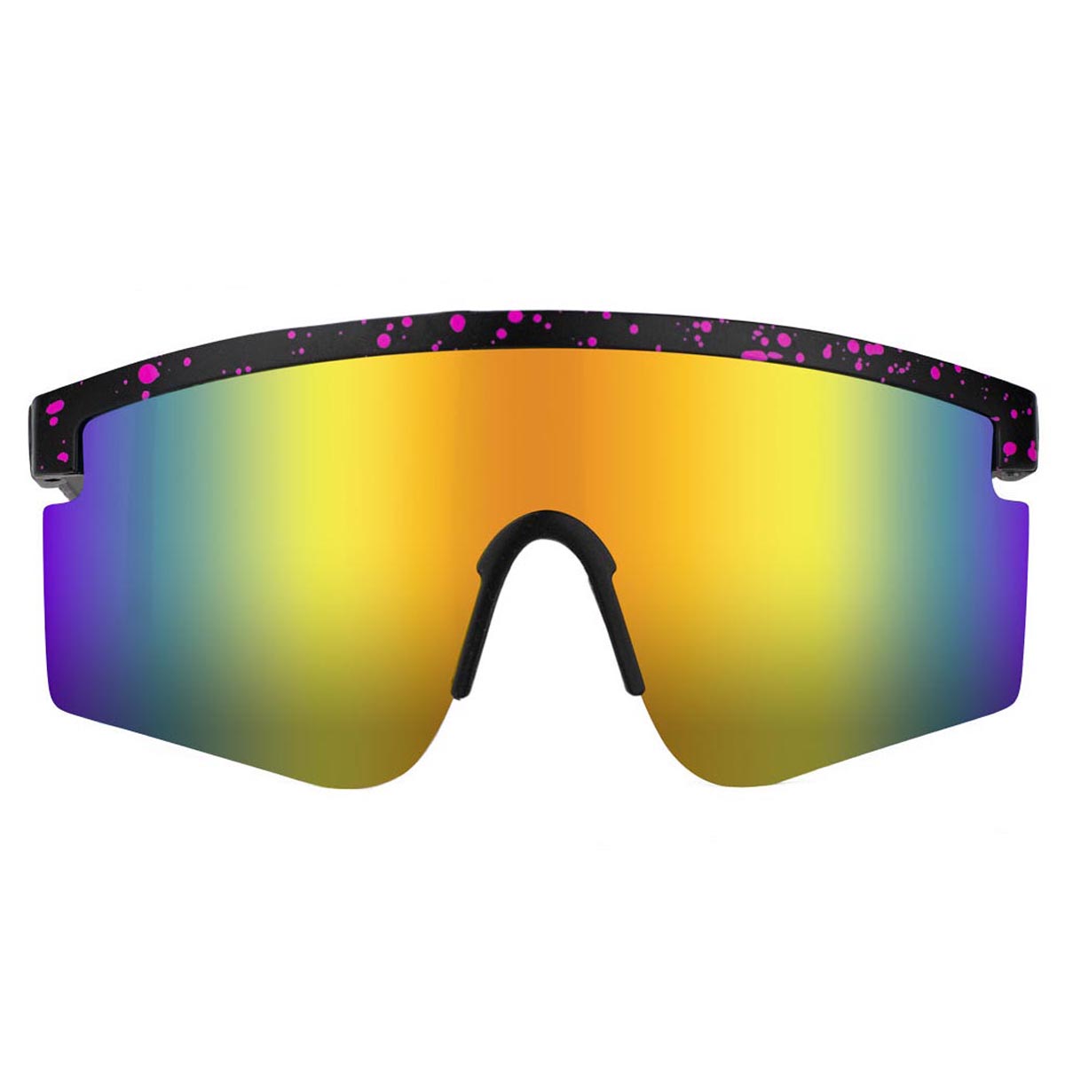 Glassy Mojave Polarized Sunglasses - Black/Yellow Mirror image 2