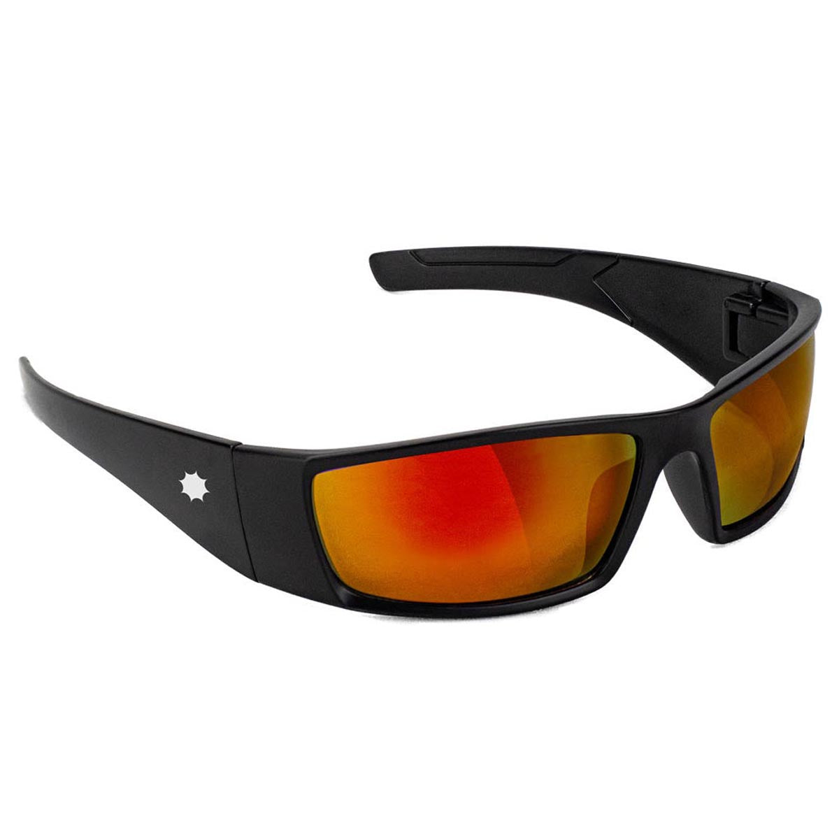 Glassy Peet Polarized Sunglasses - Black/Red Mirror image 1