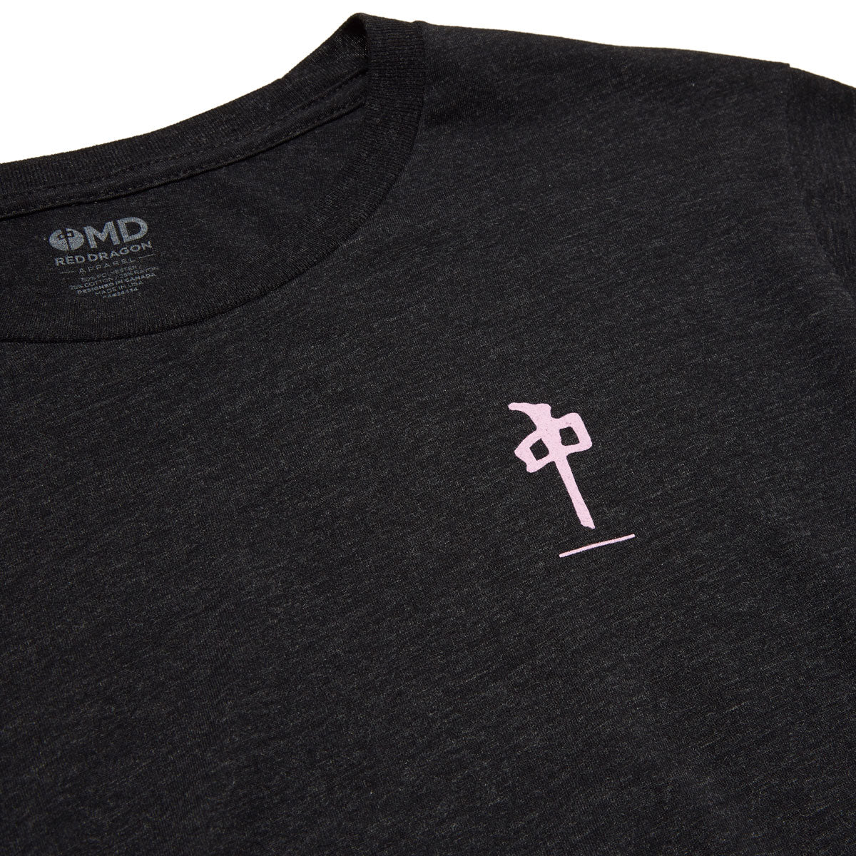 RDS Triblend Underline Chung T-Shirt - Vintage Black/Pink image 2