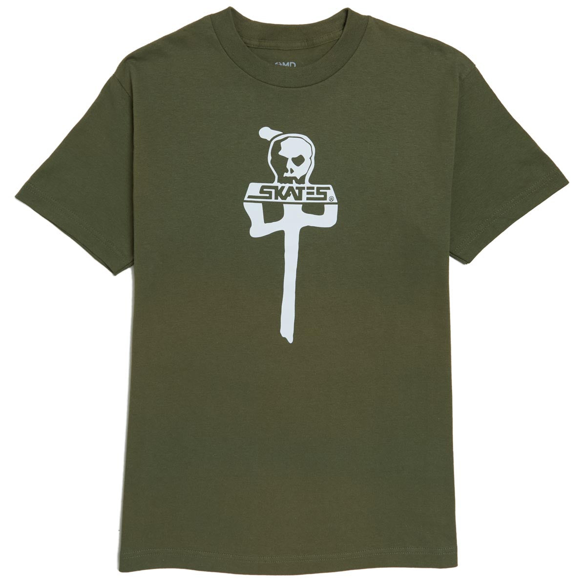 RDS x Skull Skates T-Shirt - Olive/White image 1