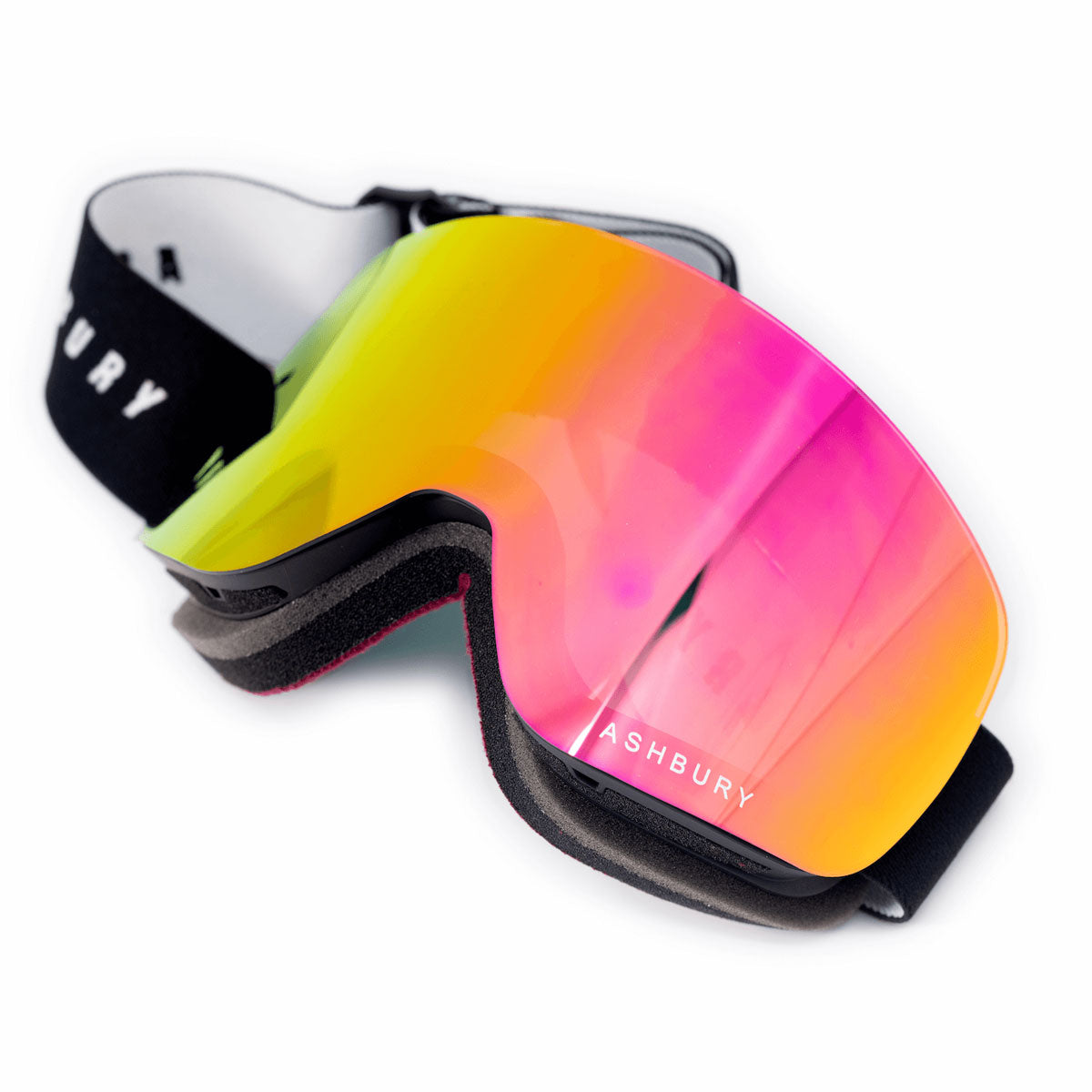 Ashbury Sonic Sensor Snowboard Goggles - Pink Mirror/Yellow Spare image 2