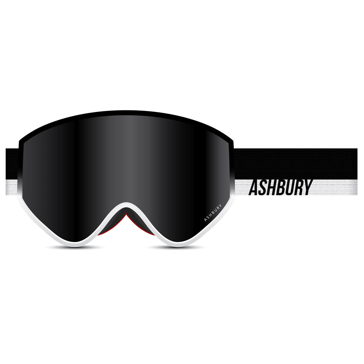 Ashbury A12 Half & Half Snowboard Goggles - Dark Smoke/Yellow Spare image 1