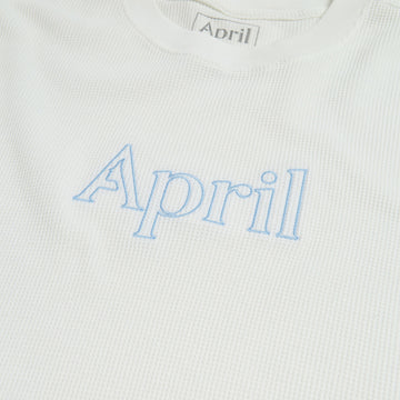 April Thermal Long Sleeve Embroidered Shirt - White