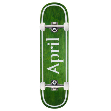 April OG Logo Twin Skateboard Complete - Green - 8.25