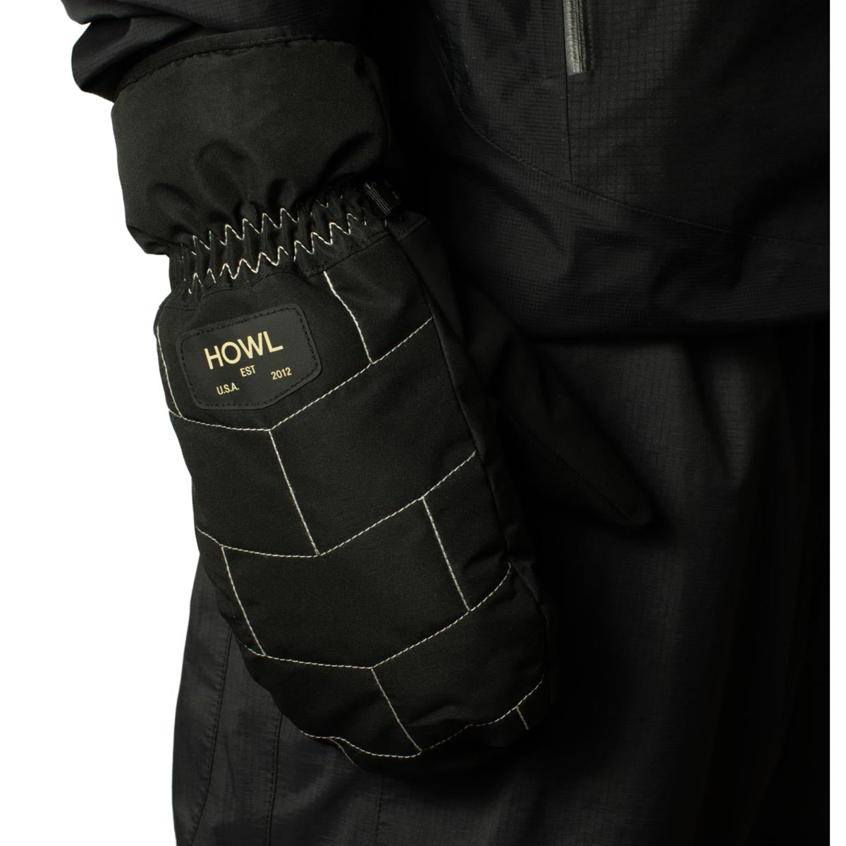 Howl Daily Mitt 2024 Snowboard Gloves - Black image 2