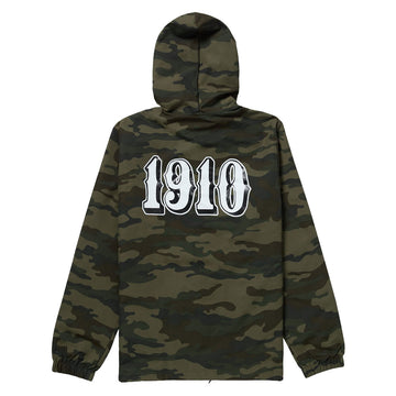 1910 OG Font Hooded Coaches Jacket - Camo