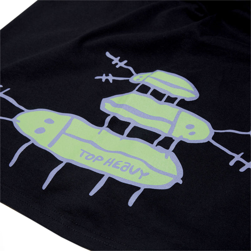 Top Heavy Bugged Out T-Shirt - Black