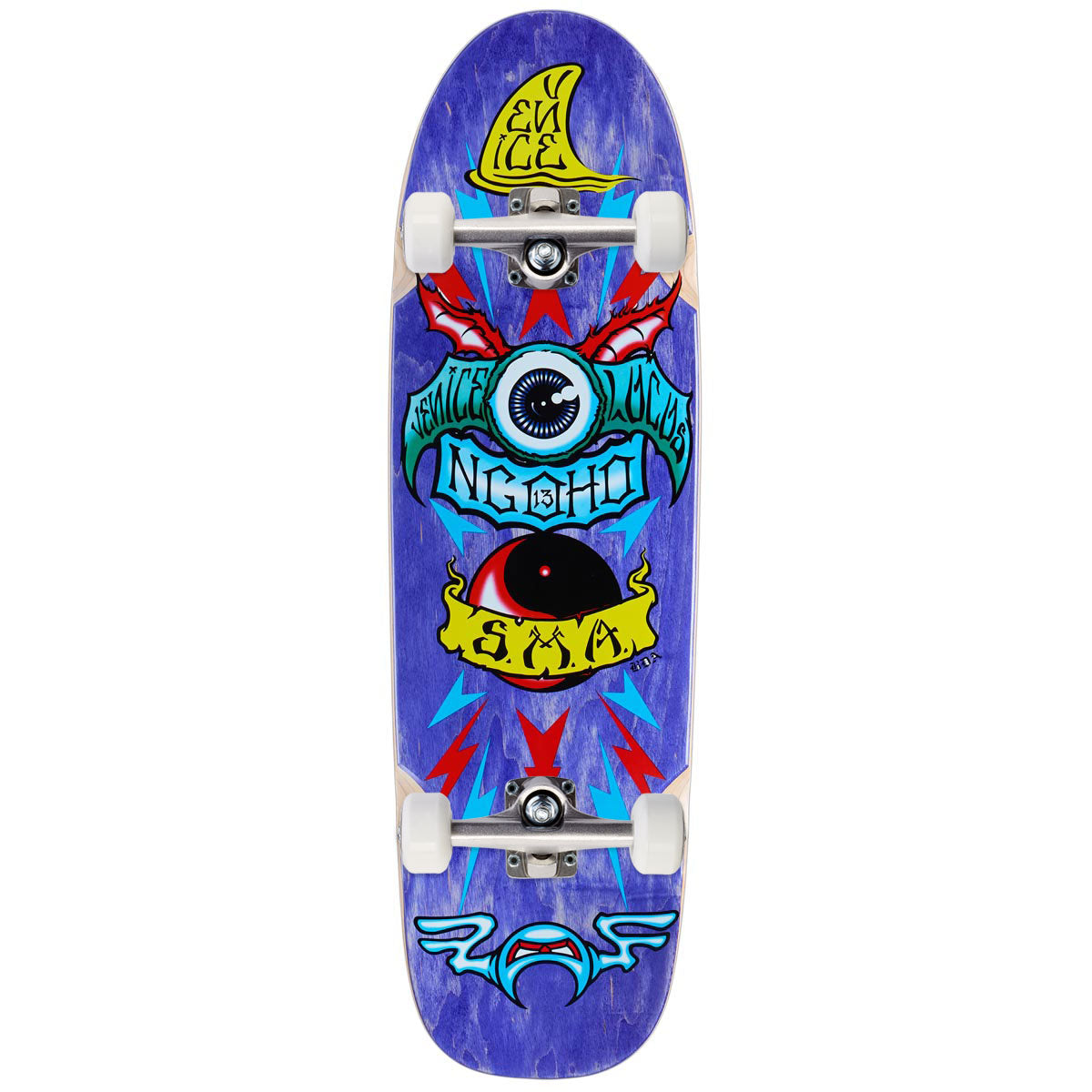 Santa Monica Airlines Pat Ngoho Skateboard Complete - Purple Stain - 9.50