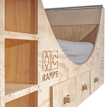 OC Ramps Half Pipe Ramp Bed