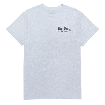 Ben Davis Paisley Logo T-Shirt - Ash Grey