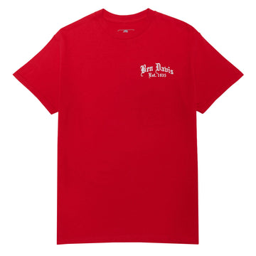 Ben Davis Paisley Logo T-Shirt - Red