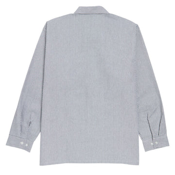 Ben Davis Long Sleeve Stripe Polyblend Shirt - Hickory