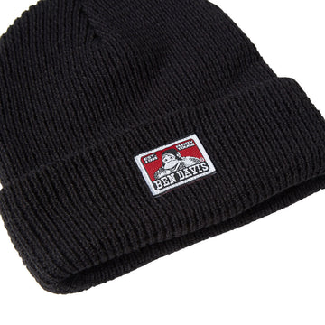 Ben Davis Waffle Beanie - Black