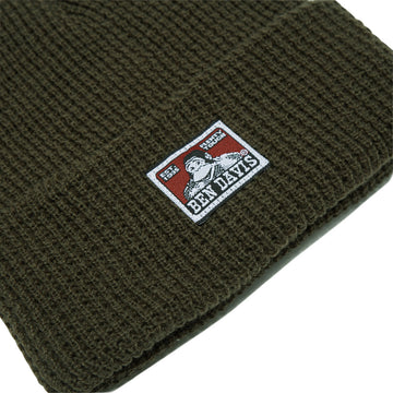 Ben Davis Waffle Beanie - Moss