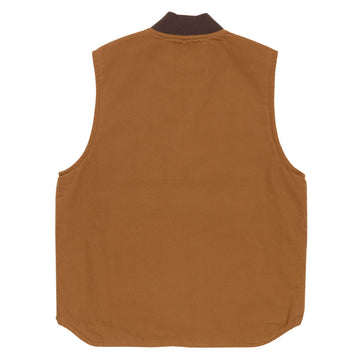 Ben Davis Canvas Lined Vest Jacket - Brown