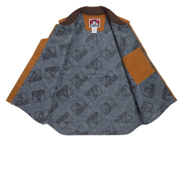 Ben Davis Canvas Lined Vest Jacket - Brown