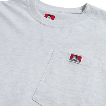 Ben Davis Heavy Duty Long Sleeve Pocket T-Shirt - Ash Grey