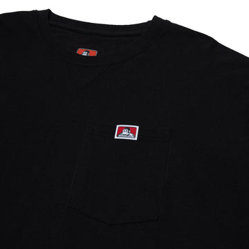 Ben Davis Heavy Duty Long Sleeve Pocket T-Shirt - Black