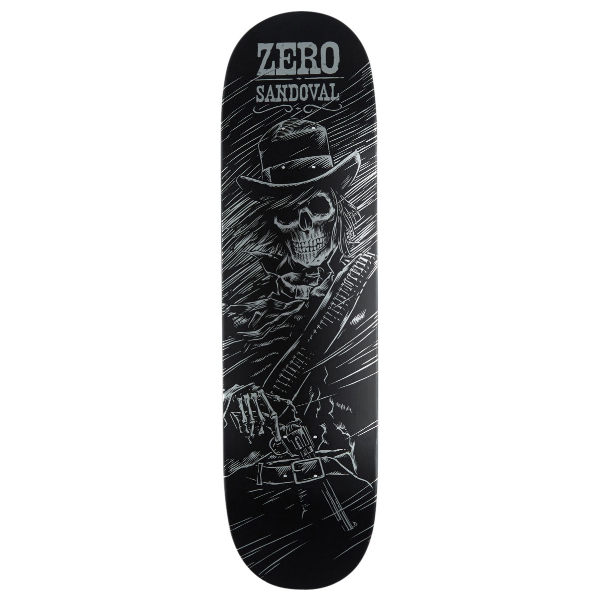 Zero Tommy Sandoval Gunslinger Reissue Skateboard Deck - Black