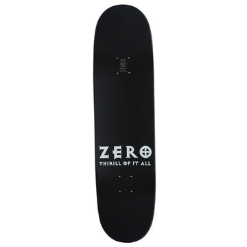 Zero Thrill Of It All Reissue Skateboard Deck - Black Dipped - 8.50