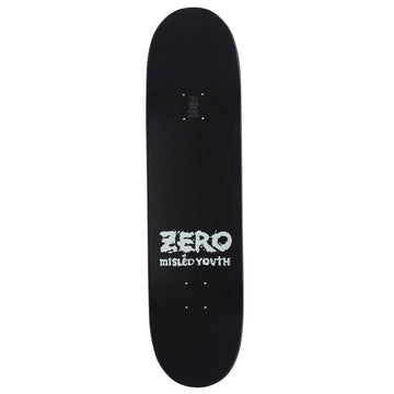Zero Mislead Youth Reissue Skateboard Deck - Black Dipped - 8.25