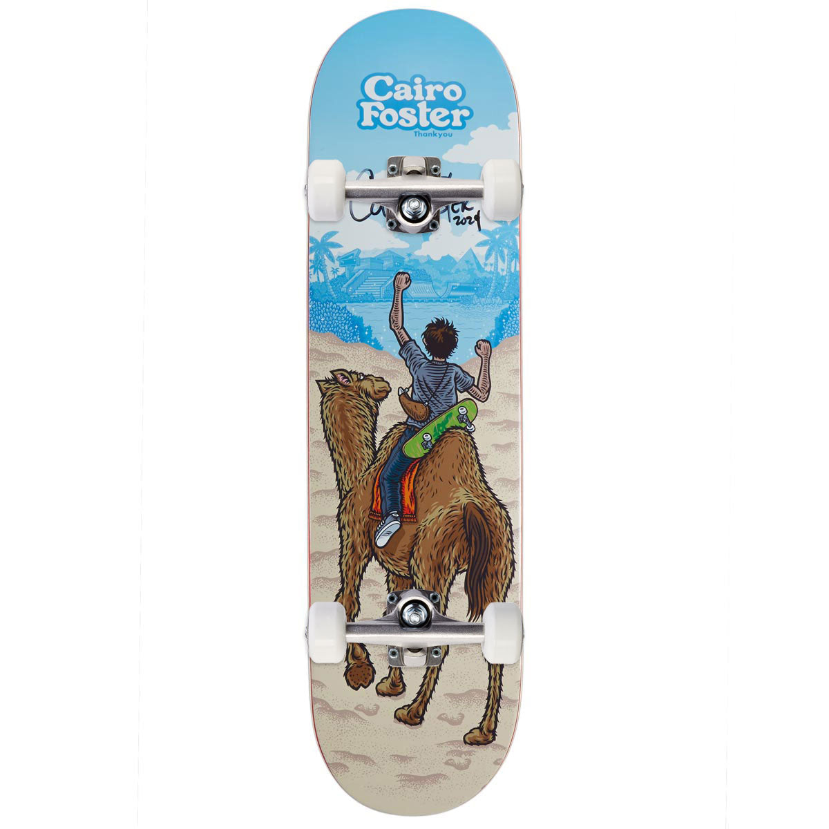 Thank You x Cairo Foster Mirage Guest Model Skateboard Complete - Multi - 8.25