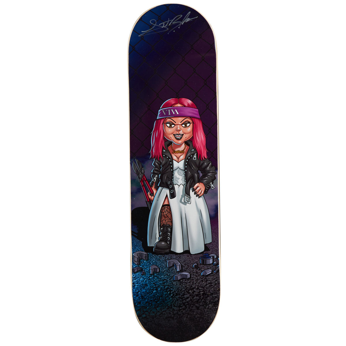 Thank You Leticia Bufoni Bride of Buddy Guest Model Signed Skateboard Deck - 8.25