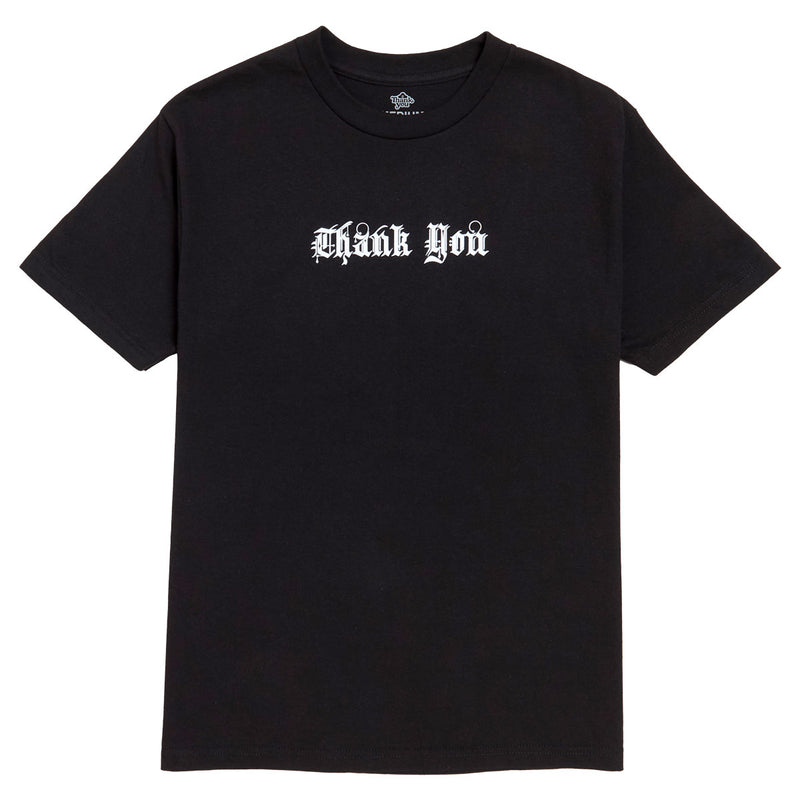 Thank You Too Drunk To Skate T-Shirt - Black/White