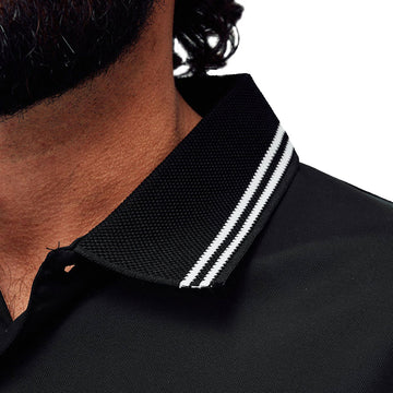 Devereux Skull Caddy Tips Polo Shirt - Black