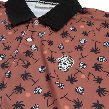 Devereux High Noon Polo Shirt - Clay