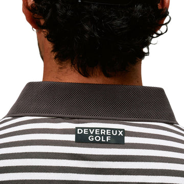 Devereux Camelback Polo Shirt - Brown/White