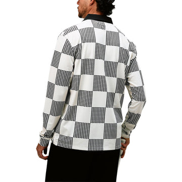 Devereux Back9 Checker Long Sleeve Shirt - Black/White