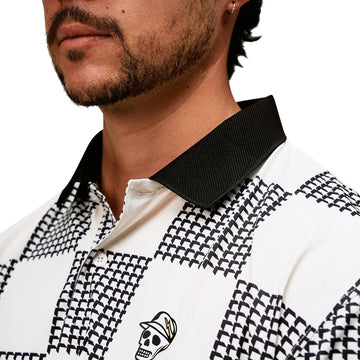 Devereux Back9 Checker Long Sleeve Shirt - Black/White